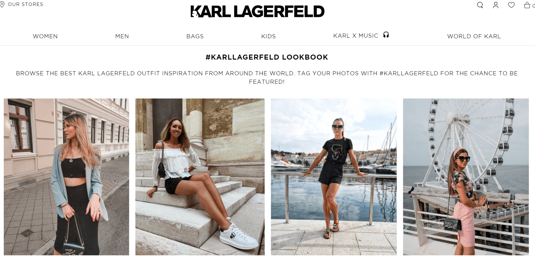 Iconic fashion brand, KARL LAGERFELD, further expands their immersive retail experience online with UGC