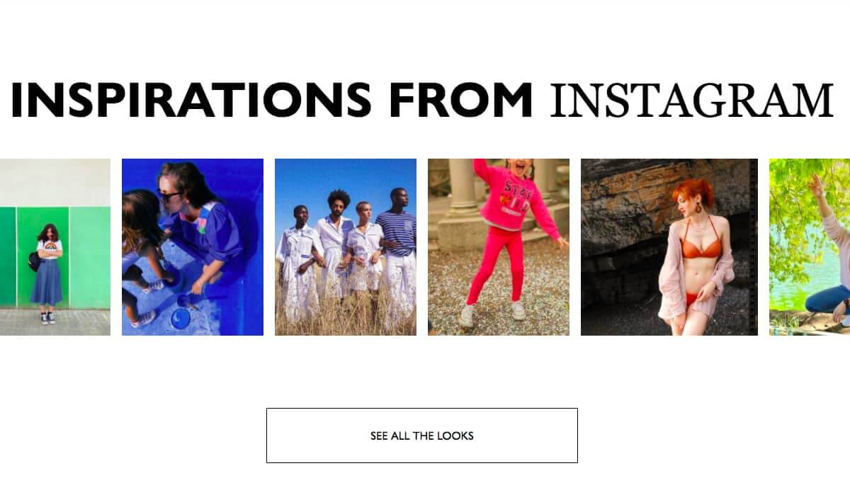 A Flowbox UGC Flow on United Colors of Benetton's Website