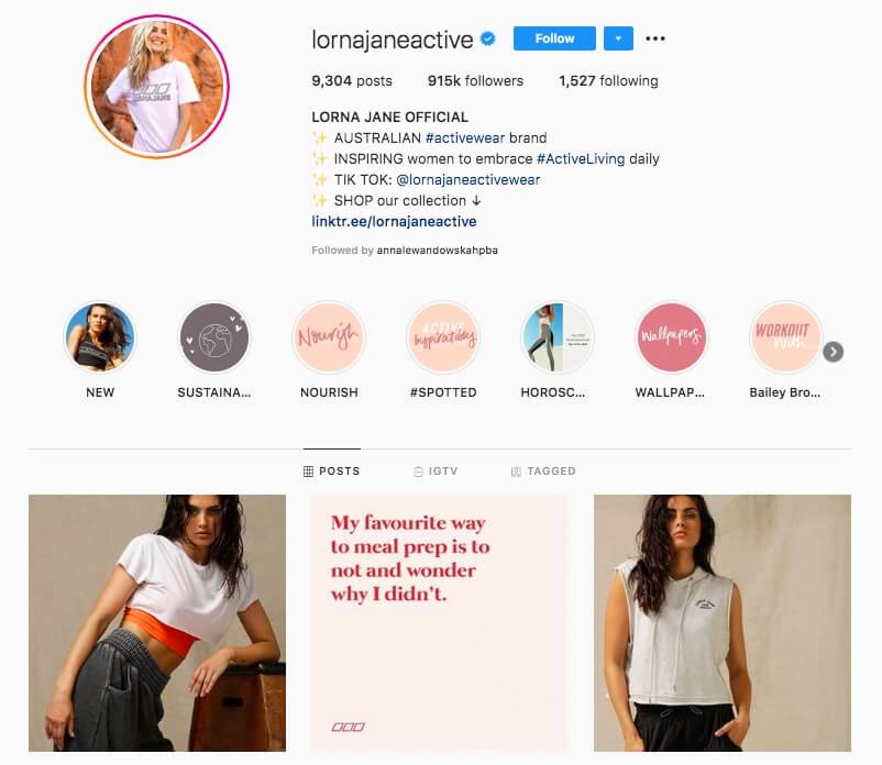 Lorna Jane Active - Fashion Ecommerce Marketing Strategy Example.