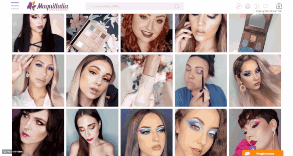 Maquillalia Makeup Video Used in User Generated Content Grid 