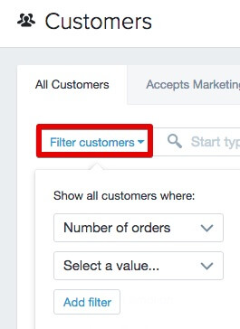 Finding repeat customers with Shopify