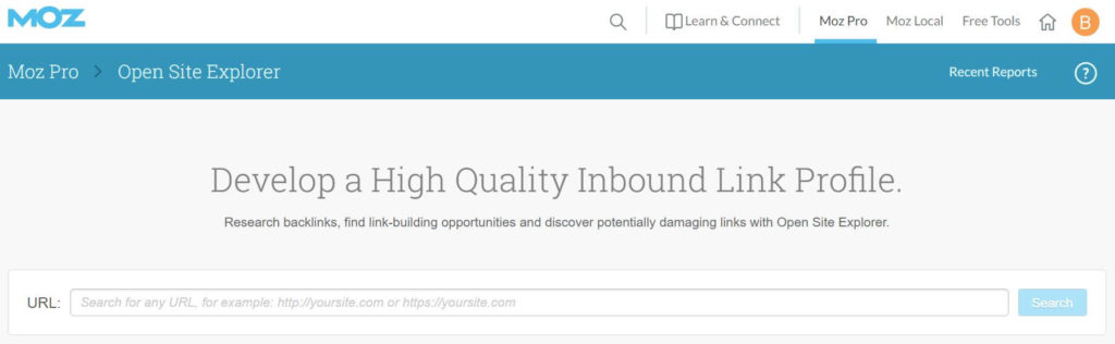 Analyze your competitor's marketing strategies with Moz Open Site Explorer