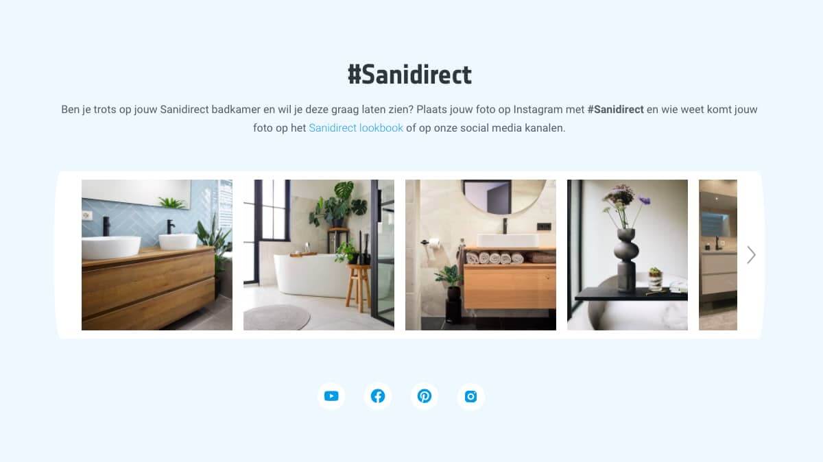 Home design brands Saniweb & Sanidirect turn to Flowbox to engage and inspire online customers