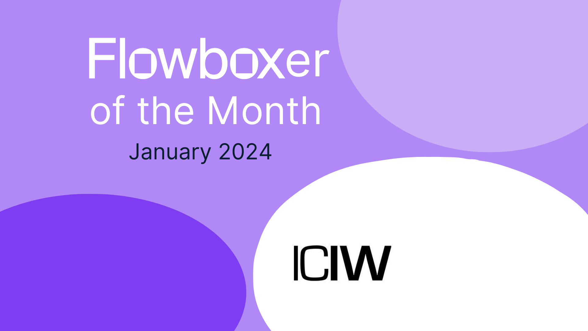 Flowboxer of the Month — January 2024: ICIW