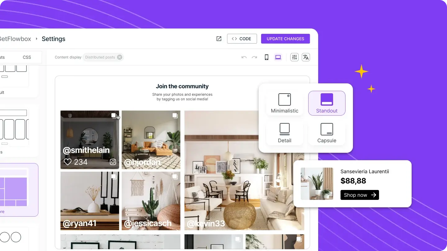 Enhanced Widgets for your Website Galleries